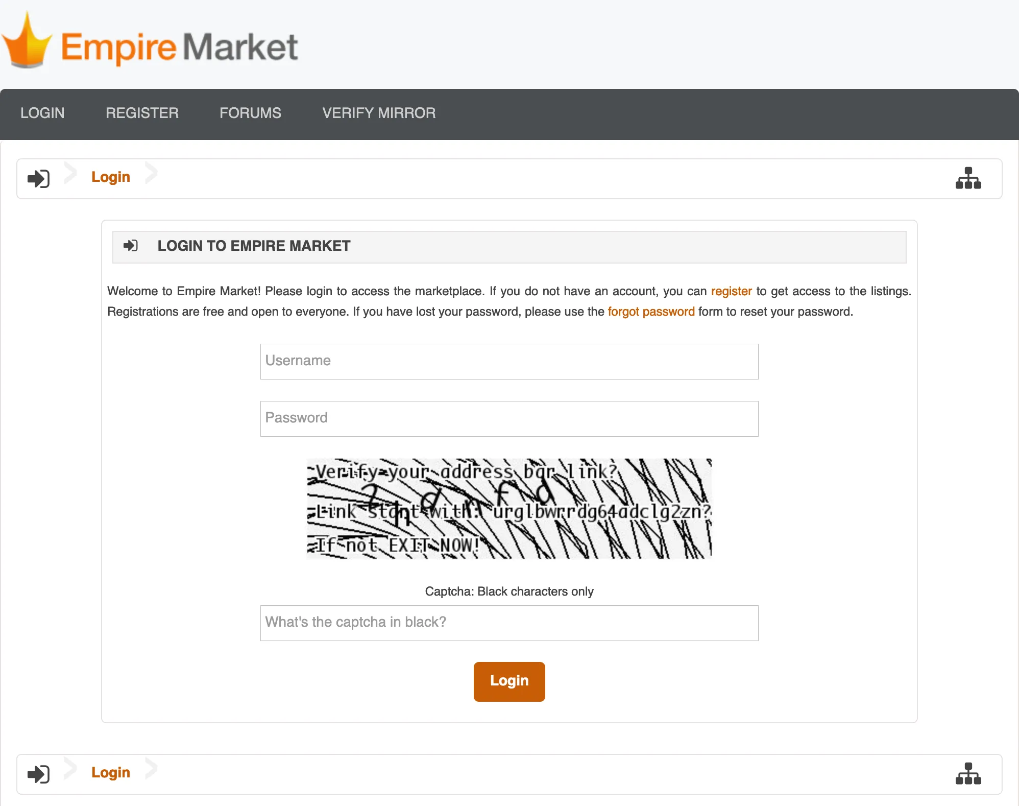 Empire Market - Is Empire Market Down?