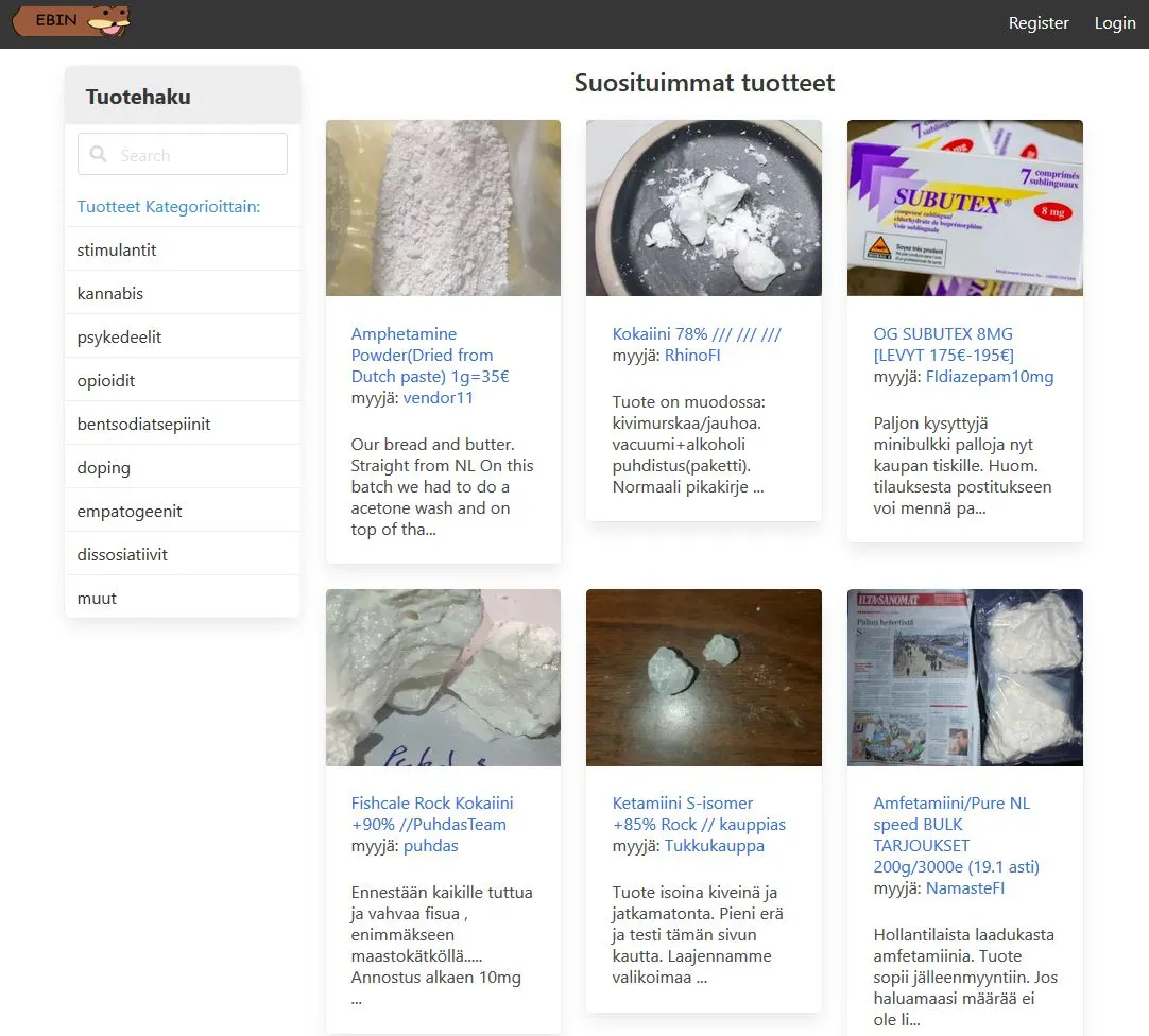 Spurdomarket - Finnish Language Darknet Market Site